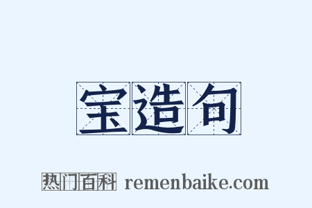 宝造句是什么意思的图片